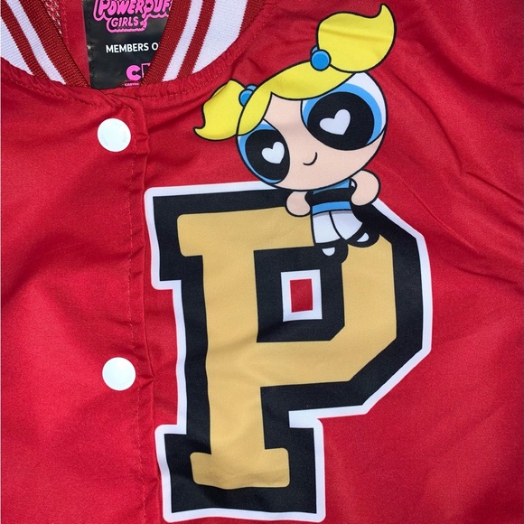 Members Only x The Powerpuff Girls Super Fierce Varsity Jacket-Size XL New - Picture 6 of 15